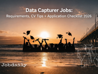 Data capturer entering records into a spreadsheet with a document checklist on the desk